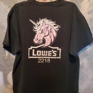 1 Voice Men's Lowes 2218 Gildan Bowling League Tee Shirt, Black, Size XL